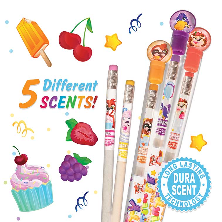 Party Animals Smencils Bucket of 50