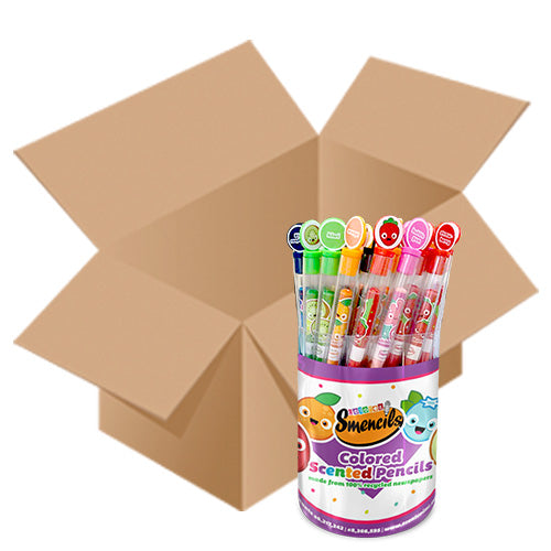 Case of 10 Coloured Smencils Buckets (500 Smencils)