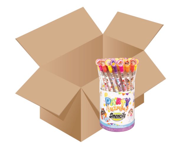 Case of 6 Party Animals Smencils Buckets (300 Smencils)