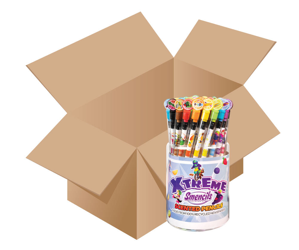 Case of 10 X-Treme Sports Smencils Buckets (500 Smencils)