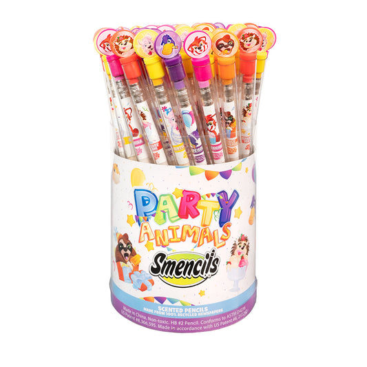 Party Animals Smencils Bucket of 50